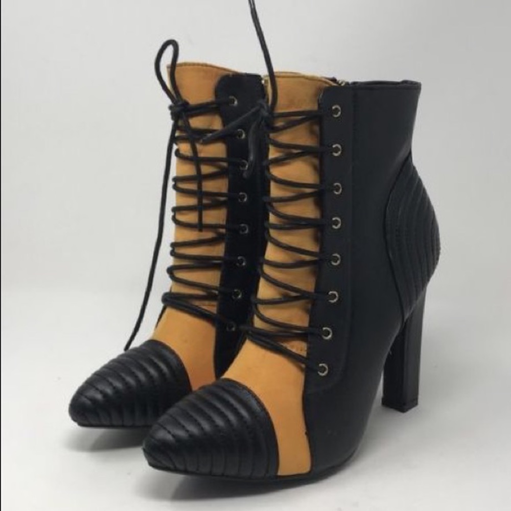 Stylish lace up booties